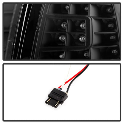 Xtune Ford F150 97-03 Crystal Headlights w/ Clear LED Corners Black HD-ON-FF15097-LED-SET-BK SPYDER