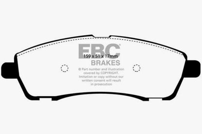 EBC Ultimax2 Rear Brake Pads - UD757 EBC