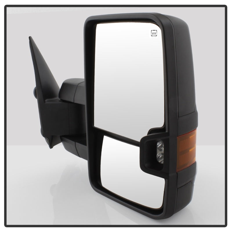 xTune Chevy Silverado 99-02 G2 Heated Amber LED Signal Telescoping Mirrors MIR-CS99S-G2-PWH-AM-SET SPYDER