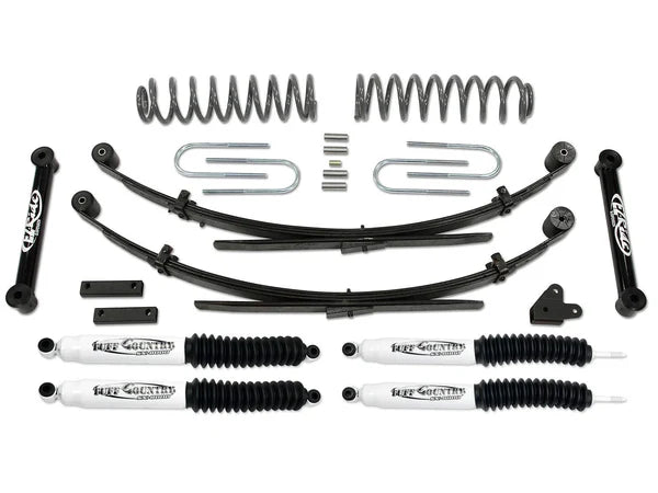 Tuff Country 3.5" Lift Kit w/Rear Leaf Springs & SX8000 Shocks – 1987–2001 Jeep Cherokee XJ 4WD (43802KN)