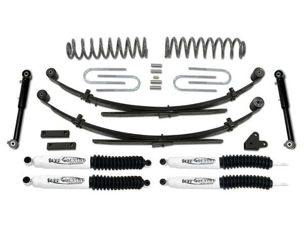 Tuff Country 3.5" EZ-Flex Lift Kit w/Rear Leaf Springs & SX6000 Shocks – 1987–2001 Jeep Cherokee XJ 4WD (43803KH)