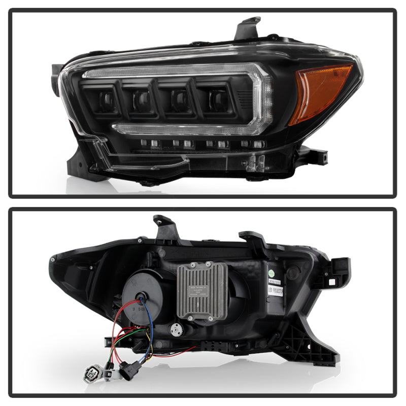 Spyder 16-20 Toyota Tacoma LED Model Only High-Power LED Headlights - Black PRO-YD-TT16LEDAP-BK SPYDER