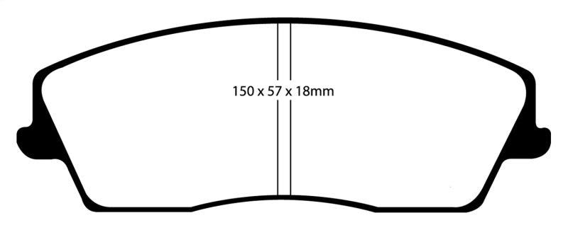 EBC YellowStuff Front Brake Pads - DP41723R