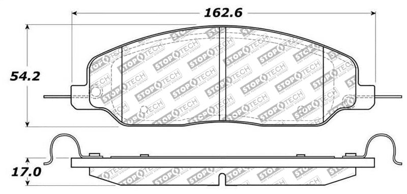 StopTech Street Disc Rear Brake Pads - 305.10810 Stoptech