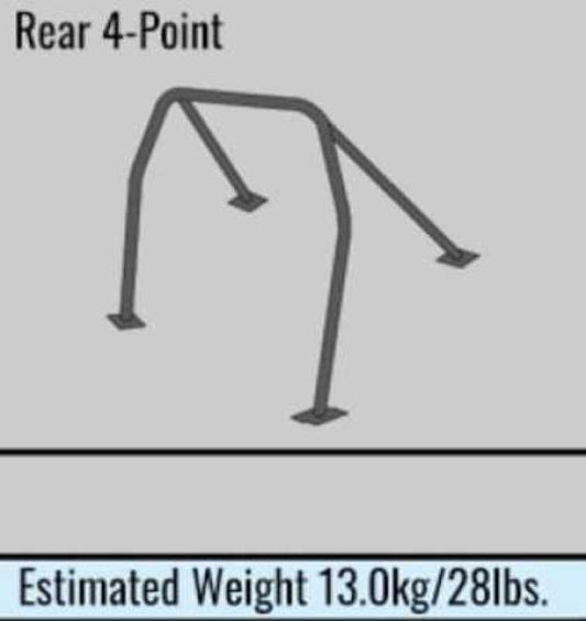 Cusco Safety 21 4pt 2 Passenger Around Dash w/Harness Bar Black Roll Cage Toyota MR-S/MR-2 Spider