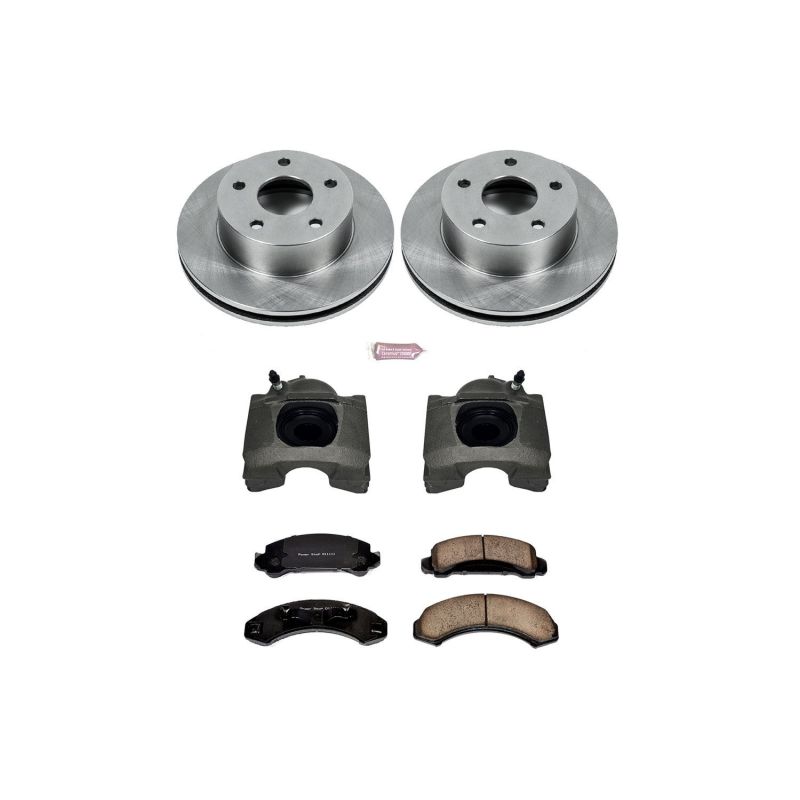 Power Stop 90-97 Ford Aerostar Front Autospecialty Brake Kit w/Calipers PowerStop
