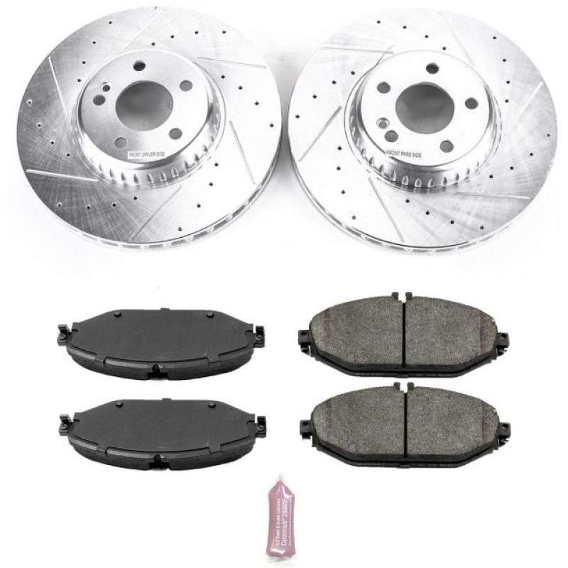 Power Stop 17-18 Mercedes-Benz C300 Front Z23 Evolution Sport Brake Kit PowerStop