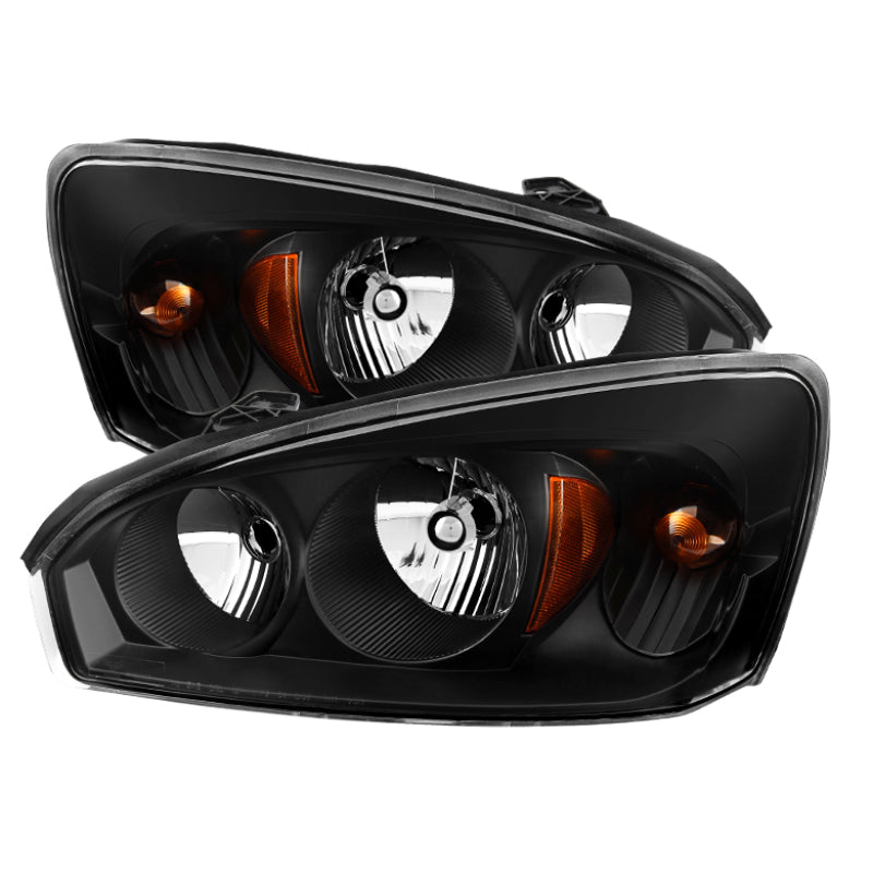 Xtune Chevy Malibu 04-08 Crystal Headlights Black HD-JH-CMA04-AM-BK SPYDER