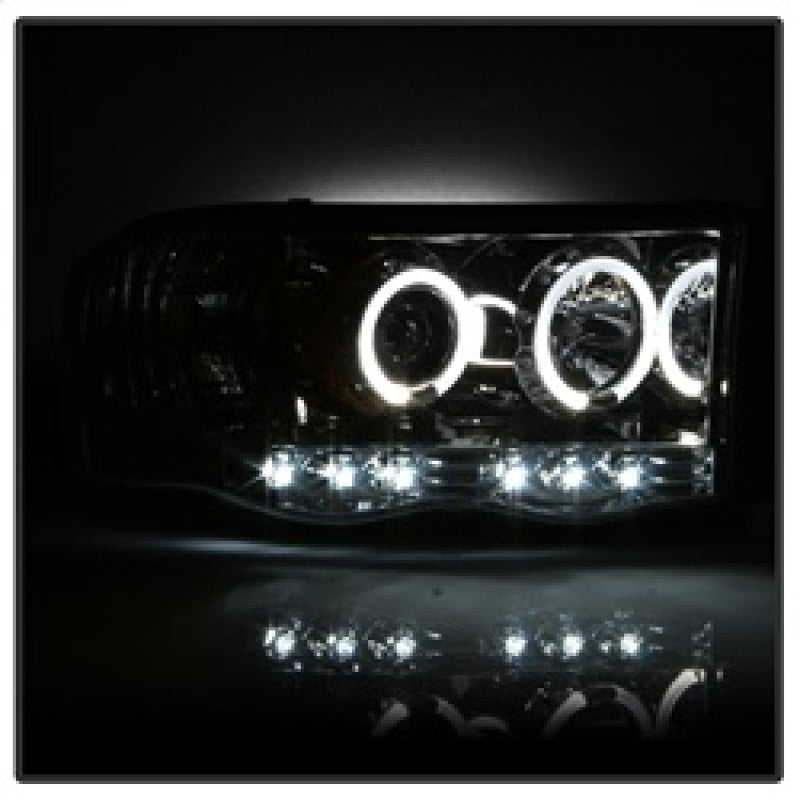 Spyder Dodge Ram 1500 02-05/Ram 2500 03-05 Projector Headlights LED Halo LED Chrm PRO-YD-DR02-HL-C SPYDER