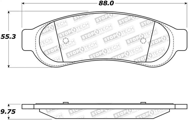 StopTech Premium Ceramic Brake Pads - 308.10670 Stoptech