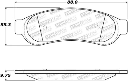 StopTech Premium Ceramic Brake Pads - 308.10670 Stoptech