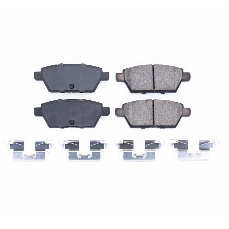 Power Stop 06-12 Ford Fusion Rear Z17 Evolution Ceramic Brake Pads w/Hardware PowerStop