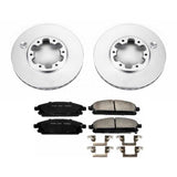 Power Stop 96-98 Nissan Pathfinder Front Z17 Evolution Geomet Coated Brake Kit