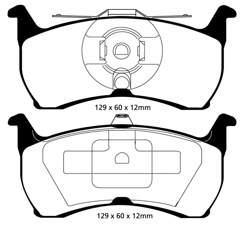 EBC RedStuff Rear Brake Pads - DP31504C EBC
