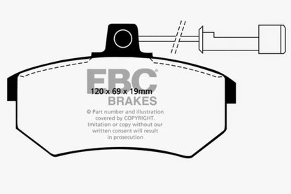 EBC YellowStuff Front Brake Pads - DP4486R EBC