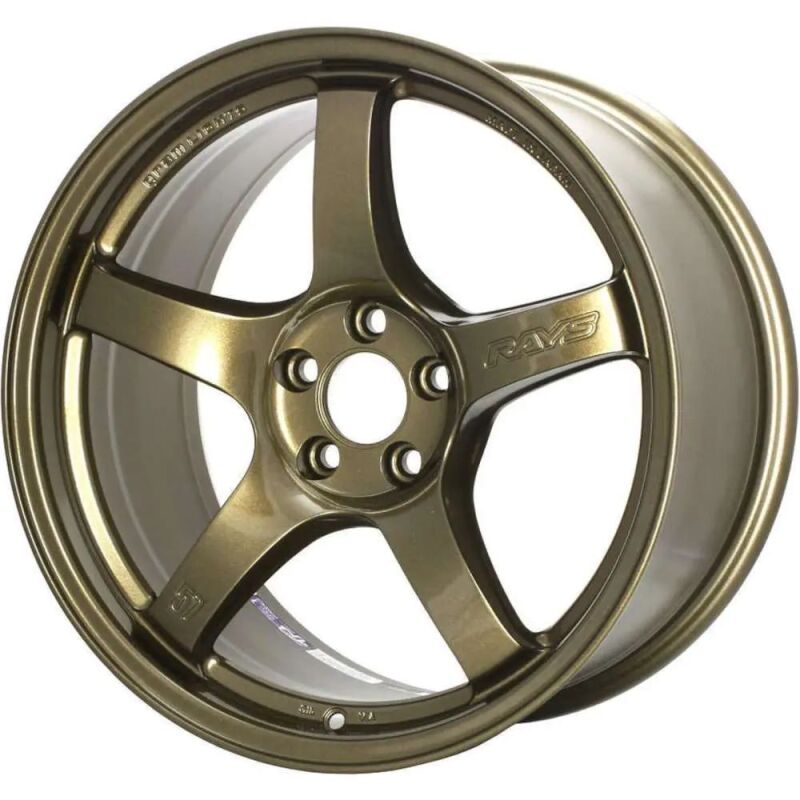 Gram Lights 57DR 18x9.5 +38 5-114.3 Almite Gold Wheel Gram Lights