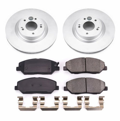 Power Stop 09-11 Hyundai Genesis Front Z17 Evolution Geomet Coated Brake Kit PowerStop