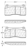 StopTech Premium Ceramic Rear Brake Pads - 308.08100