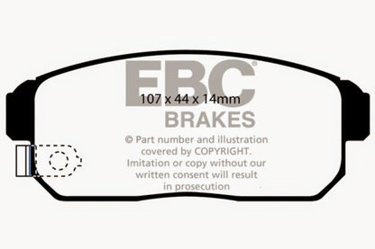 EBC GreenStuff Rear Brake Pads - DP21691 EBC