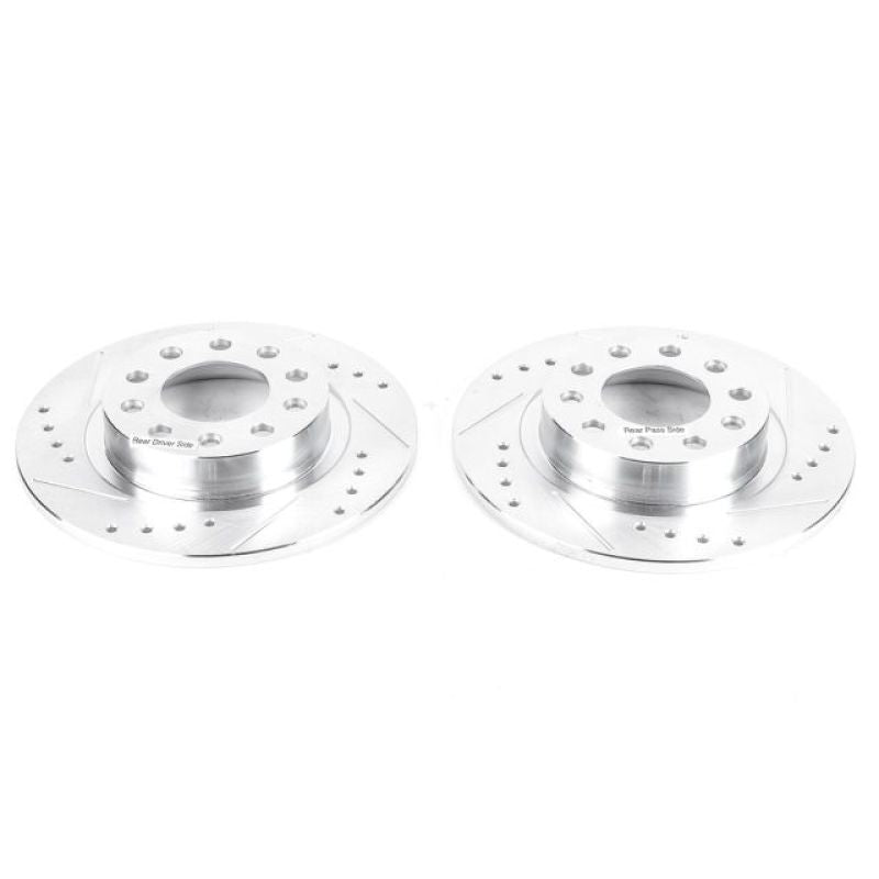 Power Stop 13-16 Dodge Dart Rear Evolution Drilled & Slotted Rotors - Pair PowerStop