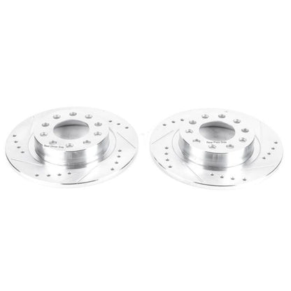 Power Stop 13-16 Dodge Dart Rear Evolution Drilled & Slotted Rotors - Pair PowerStop