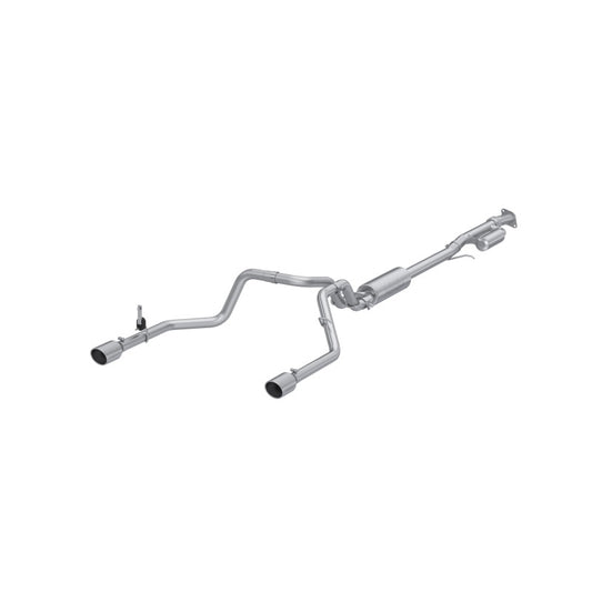 MBRP 2019+ Chevrolet Silverado 1500 / 2019+ GMC Sierra 1500 Alum. 3in Armor Lite Cat-Back Exhaust MBRP