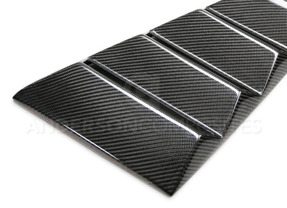 Anderson Composites 15-23 Mustang Carbon Fiber Vented Side Window Louvers - AC-WL15FDMU-V