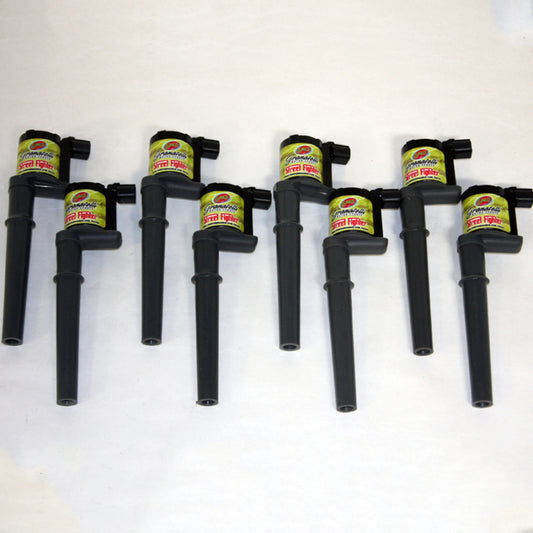 Granatelli 1999-2014 Ford 4.6/5.4L 4V 25KV Black Ignition Coil Pack - Set of 8 - Part 21-4001-SF