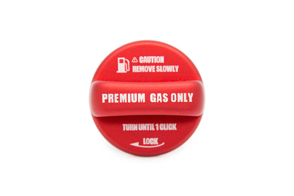 OLM Anodized Red Fuel Cap Cover - 15+ WRX / STI, 13+ FT86, 13+ Crosstrek, 14+ Forester, 12+ Impreza,
