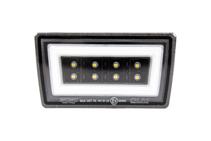 OLM NB+R F1 Rear Brake Light (Clear Lens, Gloss Black Base, White Bar) - 15+ WRX / STI