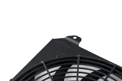 CSF 2858FB  92-00 Honda Civic All-Aluminum Fan Shroud w/12in SPAL Fan - Black Finish CSF