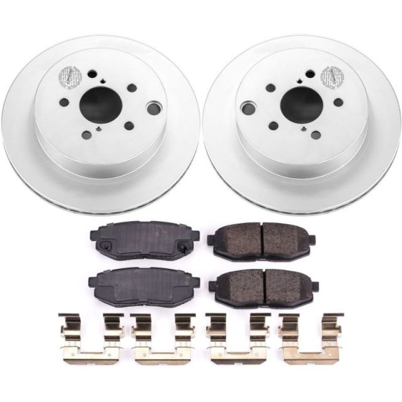Power Stop 14-18 Subaru Forester Rear Z17 Evolution Geomet Coated Brake Kit PowerStop