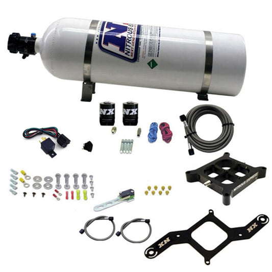 Nitrous Express Dry, Dual Stage Billet Crossbar Plate System 100-1000 HP (4150 Flange) - 66242-15