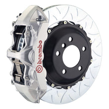 Load image into Gallery viewer, Brembo 05-14 Mustang GT Excl non-ABS Equipped Fr GT BBK 6Pist Cast 380x32 2pc Rtr Slot Type3-Silver