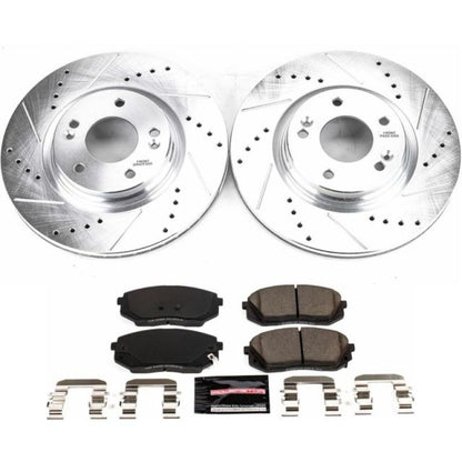 Power Stop 16-19 Hyundai Sonata Front Z23 Evolution Sport Brake Kit PowerStop