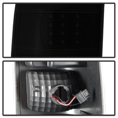xTune 03-06 Chevrolet Silverado 1500 LED Tail Lights - Black Smoke (ALT-JH-CSIL03-LED-BSM) SPYDER