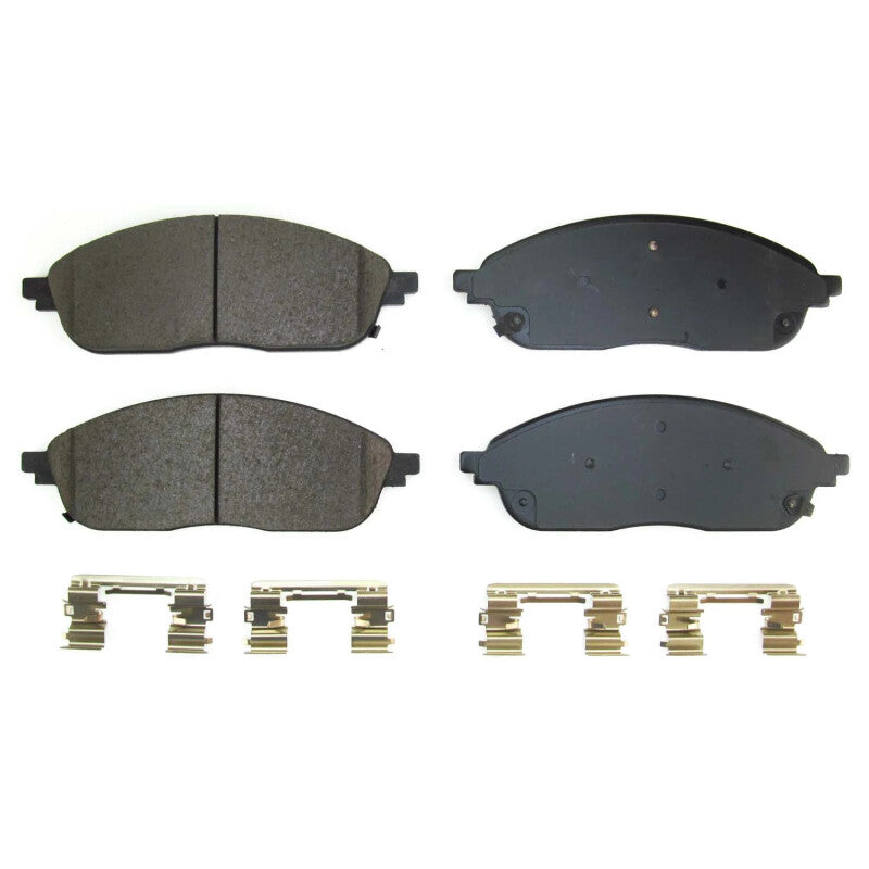 Power Stop 2022 Jeep Grand Cherokee Front Z17 Evo Ceramic Brake Pads w/Hardware PowerStop
