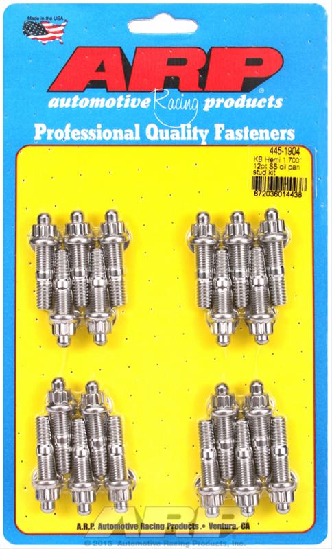 ARP KB Hemi 1.700in SS 12pt Oil Pan Stud Kit