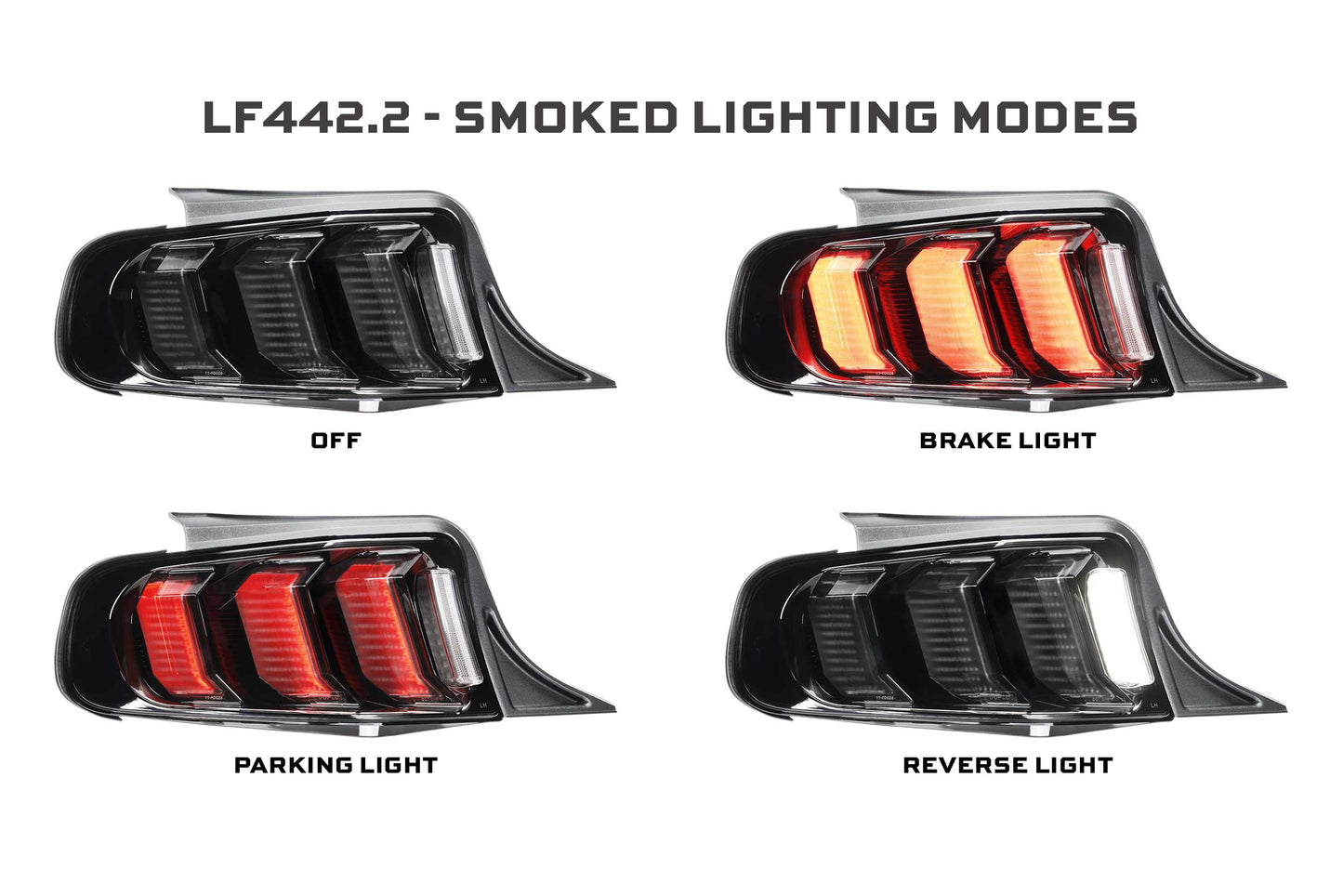 XB LED Tail Lights: Ford Mustang (13-14 / Smoked Lens / Set)