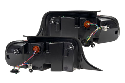 XB LED Tail Lights: Ford Mustang (13-14 / Red Lens / Set)