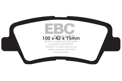 EBC YellowStuff Rear Brake Pads - DP41875R EBC