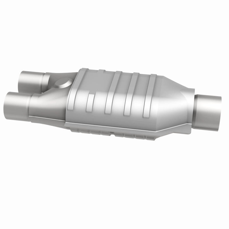 MagnaFlow Conv Univ 2inch Inlet/2.5inch Outlet Dual/Single Oval Shape Magnaflow