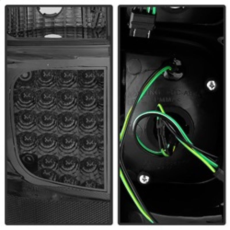 Xtune Chevy Suburban/GMC Yukon/Yukon Denali 07-14 LED Tail Lights Smoked ALT-JH-CSUB07-LED-G2-SM SPYDER