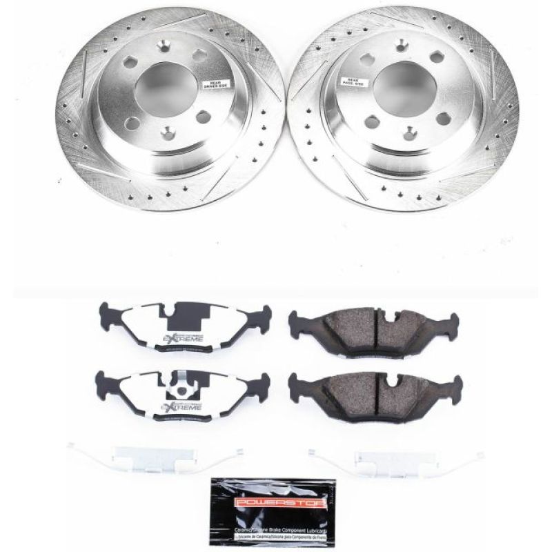 Power Stop 88-93 Saab 900 Rear Z26 Street Warrior Brake Kit PowerStop