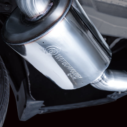 AWE Tuning 22+ Honda Civic Si/Acura Integra Touring Edition Catback Exhaust - Dual Chrome Silver Tip AWE Tuning