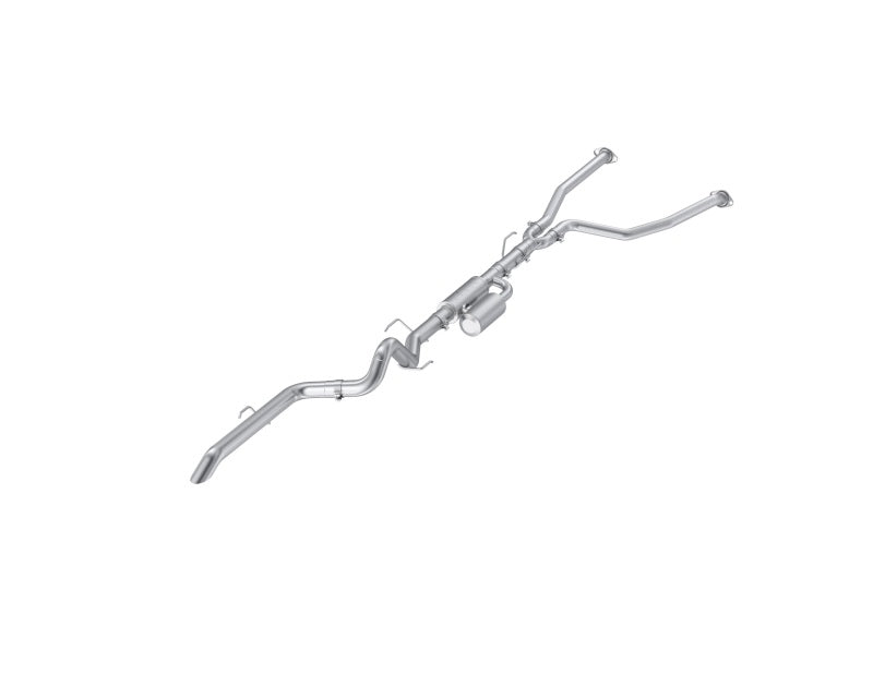 MBRP 22-25 Toyota Tundra 3.4L 3in Cat Back Single Rear Turn Down - Aluminized Steel MBRP