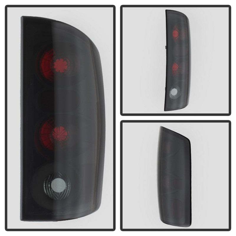 Spyder Dodge Ram 02-06 1500/Ram 2500/3500 03-06 Euro Style Tail Lights Black Smoke ALT-YD-DRAM02-BSM SPYDER