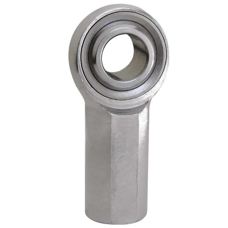 QA1 K Series 3-Pc Rod End - Female/Left Hand - .5in Bore x 1/2-20 w/Stud - Carbon Steel w/PTFE