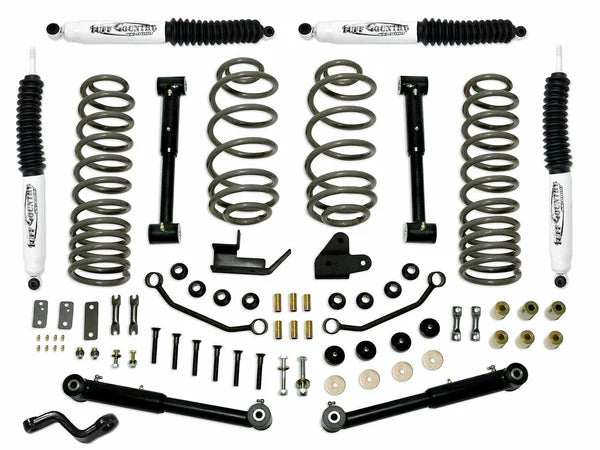 Tuff Country 4" EZ-Flex Lift Kit w/SX6000 Shocks – 1997–2006 Jeep Wrangler TJ (44902KH)
