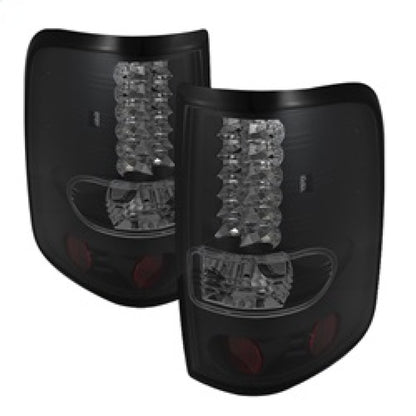 Spyder Ford F150 side 04-08 (Not Fit Heritage & SVT)LED Tail Lights Blk Smke ALT-YD-FF15004-LED-BSM SPYDER